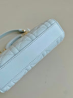 DIOR MINI D-JOY BAG 17 IN LIGHT BLUE LAMBSKIN