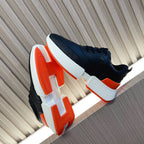 HERMES GIGA SNEAKER GLOSSY BLACK CALFSKIN