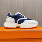 HERMES GIGA SNEAKER NAVY MIX WHITE CALFSKIN