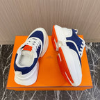 HERMES GIGA SNEAKER NAVY MIX WHITE CALFSKIN
