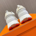 HERMES GIGA SNEAKER BLUE PASTEL PINK WHITE CALFSKIN
