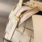 BOTTEGA VENETA SMALL 22 CASSETTE IN BEIGE LAMBSKIN