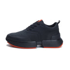 HERMES GIGA SNEAKER IN FULL BLACK STITCHED MESH AND CALFSKIN