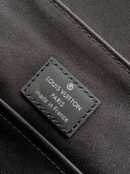 LOUIS VUITTON LV 25S SMALL DISTRICT CROSSBODY BAG 25 IN BLACK DAMIER GRAPHITE CANVAS AND CALFSKIN
