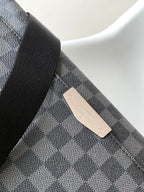 LOUIS VUITTON LV 25S SMALL DISTRICT CROSSBODY BAG 31 IN BLACK DAMIER GRAPHITE CANVAS AND CALFSKIN