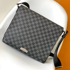 LOUIS VUITTON LV 25S SMALL DISTRICT CROSSBODY BAG 31 IN BLACK DAMIER GRAPHITE CANVAS AND CALFSKIN