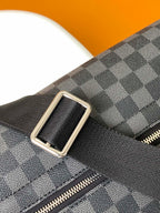 LOUIS VUITTON LV 25S SMALL DISTRICT CROSSBODY BAG 31 IN BLACK DAMIER GRAPHITE CANVAS AND CALFSKIN