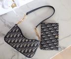 DIOR MINI 21 CHAIN HANDBAG BLACK OBLIQUE JACQUARD