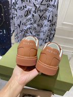 GUCCI ACE  SUPREME TRAINER TAWNY CALFSKIN