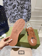 GUCCI ACE  SUPREME TRAINER TAWNY CALFSKIN
