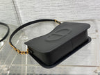 DIOR HOBO SIGNATURE 23  BAG IN BLACK LAMBSKIN