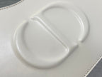 DIOR HOBO SIGNATURE 23  BAG IN WHITE LAMBSKIN
