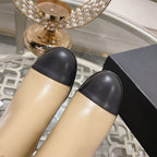 CHANEL MID-HEEL ANKLE BOOTS IN TORTILLA BROWN SMOOTH CALFSKIN