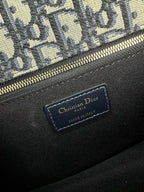 DIOR MONTAIGNE 25 BAG IN  BLUE OBLIQUE JACQUARD