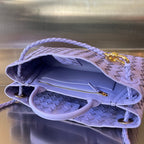 BOTTEGA VENETA SMALL ANDIAMO 29 IN LIGHT PURPLE LAMBSKIN