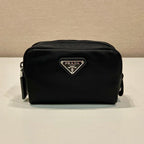 PRADA CLUTCH 12 IN BLACK RE-NYLON