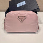 PRADA CLUTCH 12 IN LIGHT PINK RE-NYLON