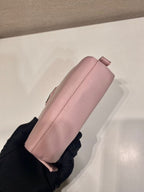 PRADA CLUTCH 12 IN LIGHT PINK RE-NYLON