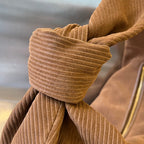 BOTTEGA VENETA SMALL JODIE 48 BROWN CORDUROY FABRIC