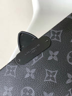 LOUIS VUITTON S-CAPE MESSENGER BAG 28 IN BLACK MONOGRAM ECLIPSE CANVAS