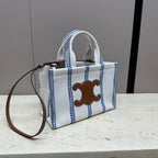 CELINE CABAS THAIS 26 CALFSKIN  WHITE