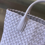 BOTTEGA VENETA MINI CABAT 20 IN LILAC PURPLE LAMBSKIN