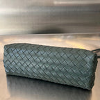 BOTTEGA VENETA SMALL ANDIAMO 29 IN DARK GREEN LAMBSKIN