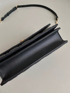 DIOR MISS LADY 24 LARGE BAG IN BLACK LAMBSKIN