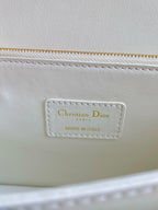 DIOR MISS LADY 24 LARGE BAG IN WHITE LAMBSKIN