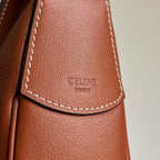 CELINE TRIOMPHE 31 TAN BROWN CALFSKIN