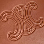 CELINE TRIOMPHE 31 TAN BROWN CALFSKIN