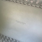 BOTTEGA VENETA SMALL CABAT 32 IN RHINO GRAY LAMBSKIN