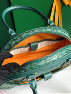 SAINT JEANNE MINI BAG 26 IN GREEN GOYARDINE CANVAS AND CALFSKIN