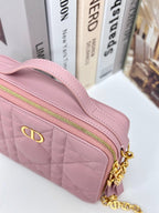 DIOR CARO BOX 19 IN LIGHT PINK CALFSKIN
