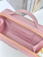 DIOR CARO BOX 19 IN LIGHT PINK CALFSKIN