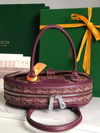 SAINT JEANNE MINI BAG 26 IN CANNON PINK GOYARDINE CANVAS AND CALFSKIN