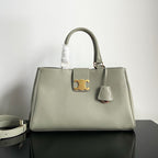 CELINE TRIOMPHE 37 SOFT CALFSKIN HANDBAG EICRU BEIGE