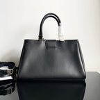 CELINE TRIOMPHE 37 BLACK SOFT CALFSKIN HANDBAG