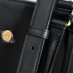 CELINE TRIOMPHE 37 BLACK SOFT CALFSKIN HANDBAG