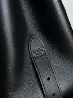 CELINE TRIOMPHE 37 BLACK SOFT CALFSKIN HANDBAG