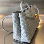 BOTTEGA VENETA SMALL ANDIAMO 29 IN GREY LAMBSKIN