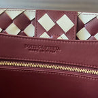 BOTTEGA VENETA MEDIUM ANDIAMO 32 IN RED WHITE CALFSKIN