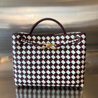 BOTTEGA VENETA MEDIUM ANDIAMO 32 IN RED WHITE CALFSKIN