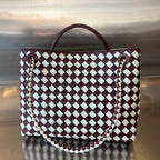 BOTTEGA VENETA MEDIUM ANDIAMO 32 IN RED WHITE CALFSKIN