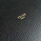 CELINE WOOL BUCKET BAG BLACK 24 ORIGINAL CALFSKIN