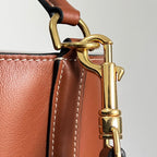 CELINE WOOL BUCKET BAG 24 RUST ORANGE ORIGINAL CALFSKIN