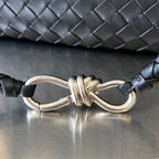 BOTTEGA VENETA MEDIUM ANDIAMO 32CM BLACK LAMBSKIN