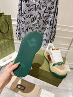 GUCCI SCREENER 50 SNEAKER LIGHT BROWN CALFSKIN