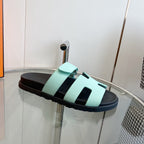 HERMES CHYPRE EPSOM Sandal Light Tf Leather