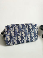 DIOR WEEKENDER 40 IN BEIGE AND BLACK MAXI OBLIQUE JACQUARD